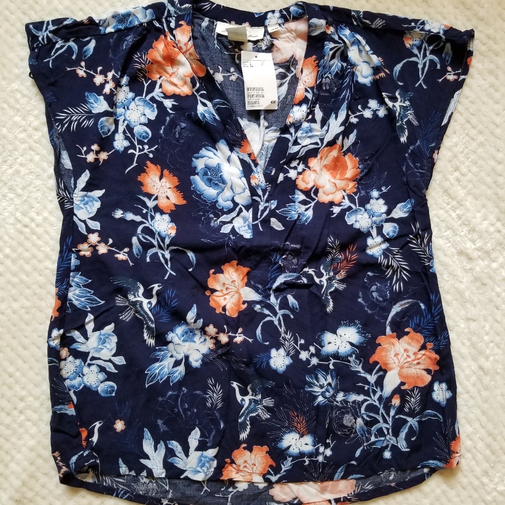 H&M LOGG Floral Shirt